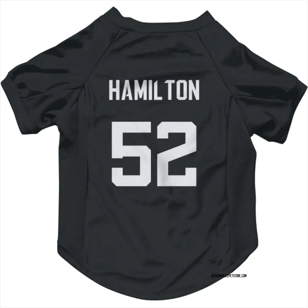 Jacksonville Jaguars DaVon Hamilton Black Pet Jersey for Dog & Cat