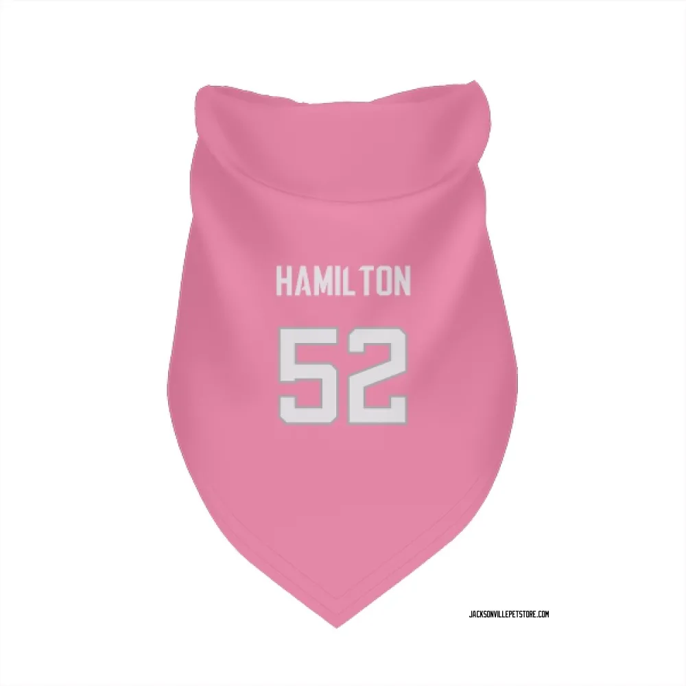 Jacksonville Jaguars DaVon Hamilton Pink Pet Bandana for Dog & Cat