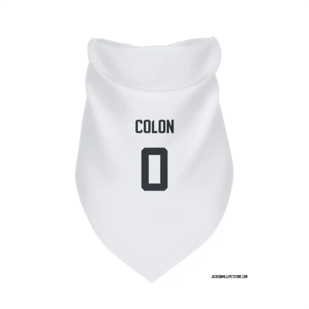 Jacksonville Jaguars Trystan Colon White Pet Bandana for Dog & Cat