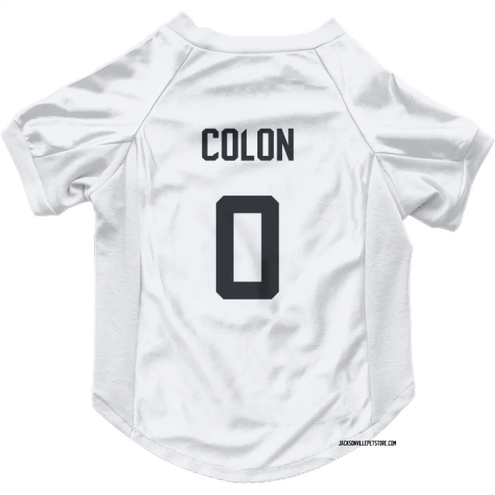 Jacksonville Jaguars Trystan Colon White Pet Jersey for Dog & Cat